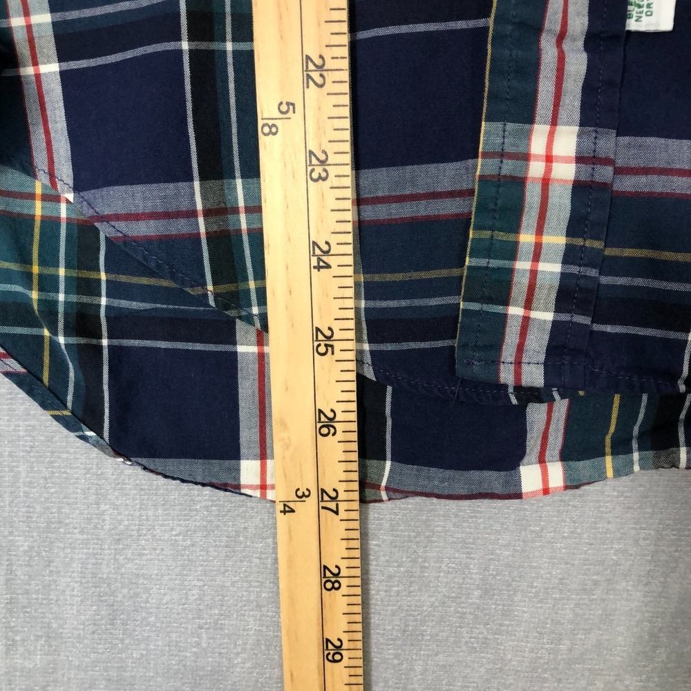 Polo Ralph Lauren Button Down Shirt Boys Size 18 Plaid Blue Green L/S Red Pony - Picture 8 of 9